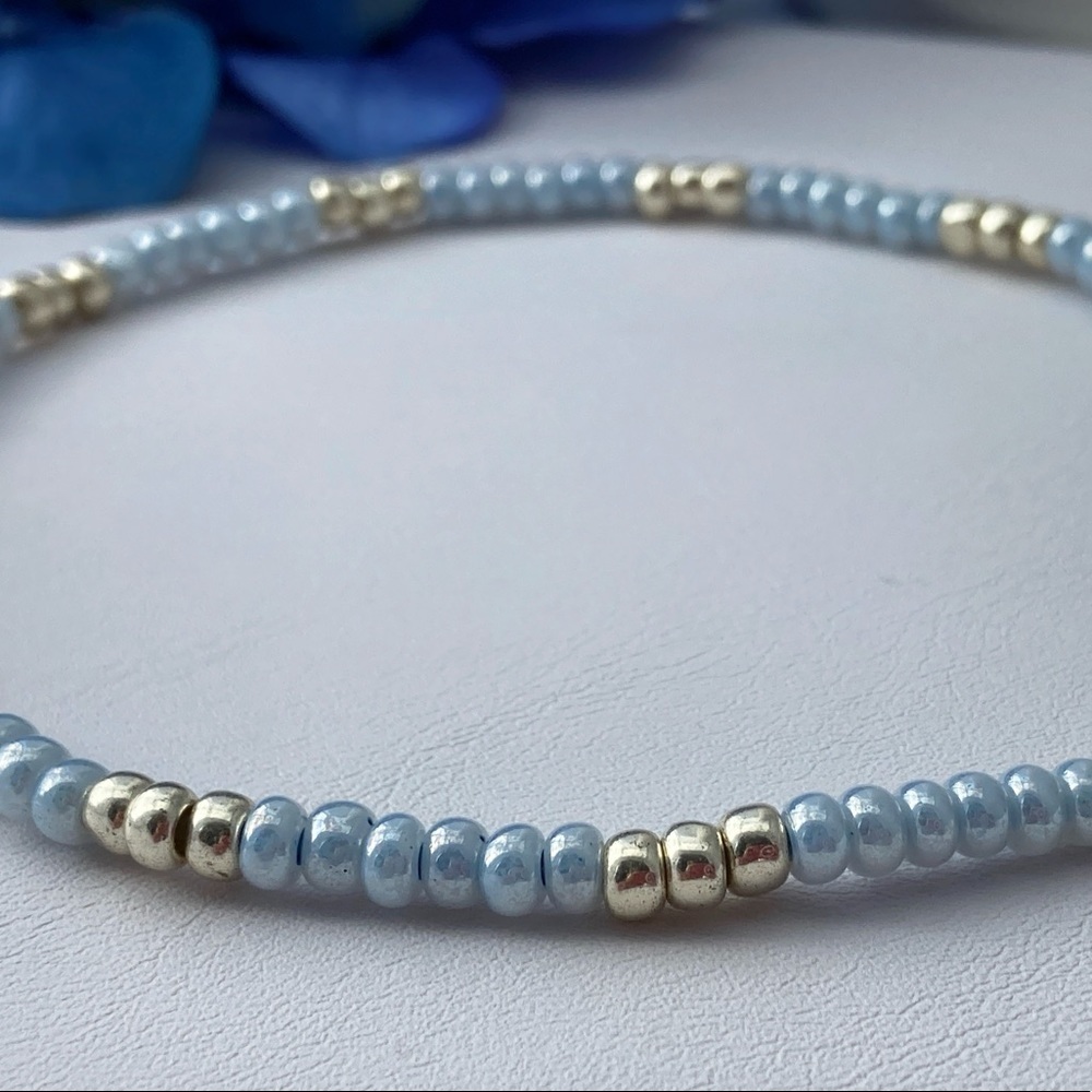 Stretch Beaded Anklet Large - Picture 9 of 9